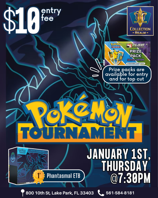 Pokemon Tournament – Thursday, January 1, 7:30 PM