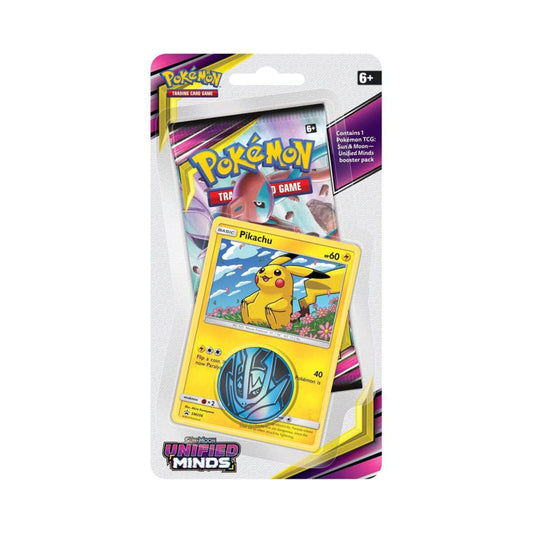 Pokemon TCG Sun and Moon Unified Minds Pikachu artwork booster pack