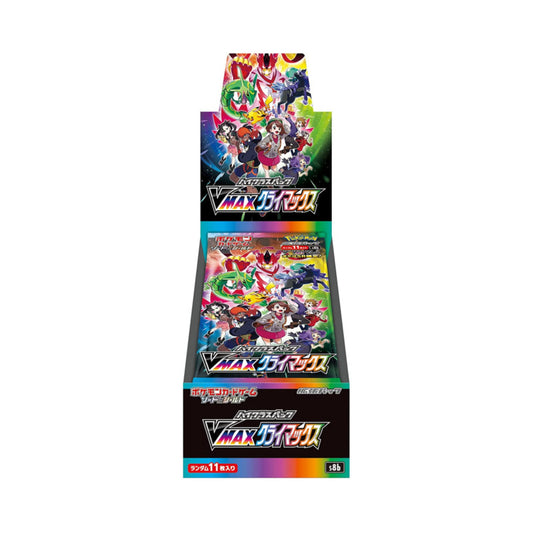 Pokemon TCG Japanese VMAX Climax Booster Box with Pokemon trading cards