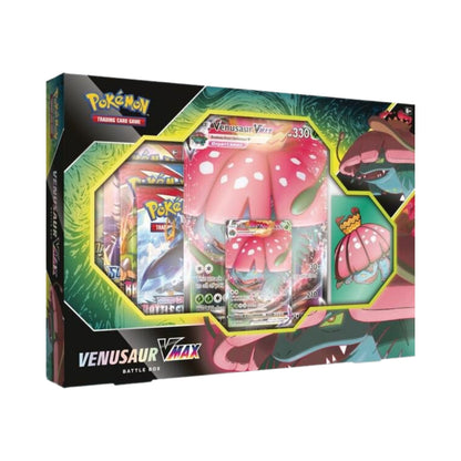 Pokemon Venusaur VMAX Battle Box | Foil Promo Card, Jumbo Card, and Booster Packs