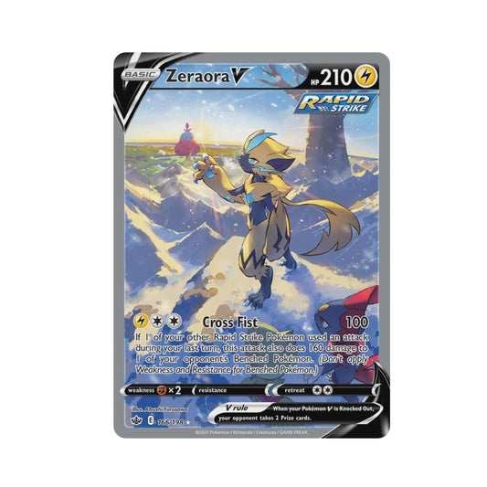 Pokemon Zeraora V SWSH Full Art PSA 10 graded trading card.