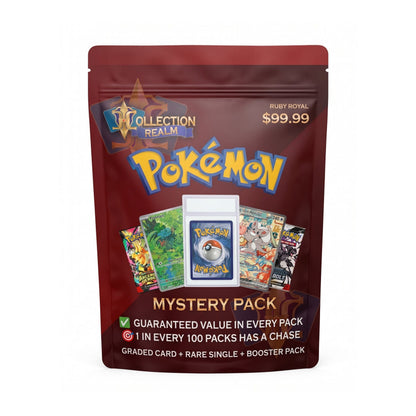 Pokémon TCG Mystery Pack $99.99 – Includes Graded Pokémon Card, Sealed Booster Pack & Bonus Trading Cards – Randomized Collectible Card Game Mystery Bag