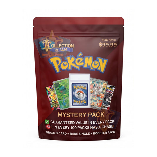 Pokémon TCG Mystery Pack $99.99 – Includes Graded Pokémon Card, Sealed Booster Pack & Bonus Trading Cards – Randomized Collectible Card Game Mystery Bag