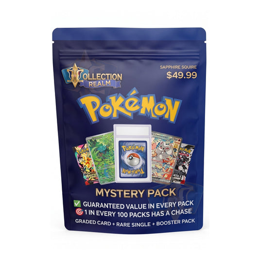 Pokémon TCG Mystery Pack $49.99 – Includes 1 Graded Pokémon Card, Sealed Booster Pack & Bonus Trading Cards – Randomized Collectible Card Game Mystery Bag
