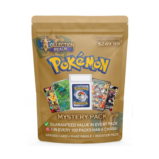 Pokémon TCG Mystery Pack $249.99 – Includes Graded Pokémon Card, Sealed Booster Packs & Bonus Trading Cards – Premium Collectible Mystery Bag for Pokémon Card Collectors