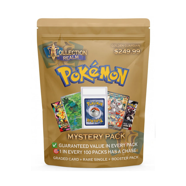 Pokémon TCG Mystery Pack $249.99 – Includes Graded Pokémon Card, Sealed Booster Packs & Bonus Trading Cards – Premium Collectible Mystery Bag for Pokémon Card Collectors