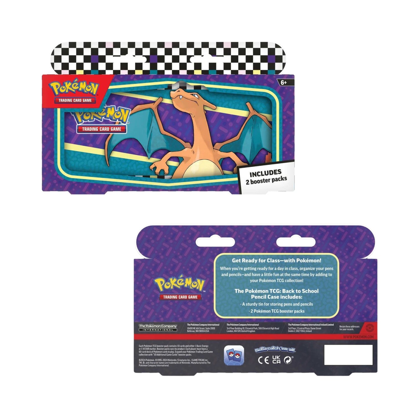 Pokemon TCG Back to School Pencil Case 2024 Trading Card Collection
