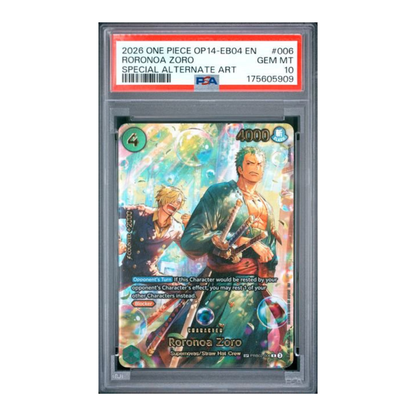 One Piece Zoro Spec Alt Art PSA 10 5909