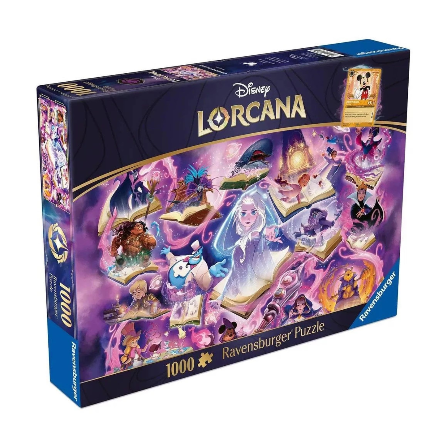 Disney Lorcana Glimmers of the Realm Amethyst 1000 piece Ravensburger puzzle