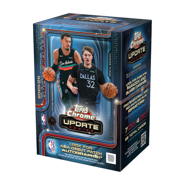 2025-26 Topps Chrome Update Series NBA Blaster basketball trading card box