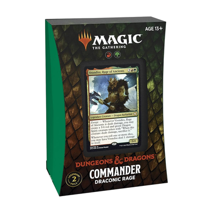 Magic The Gathering Dungeons and Dragons Commander Deck Draconic Rage sealed deck