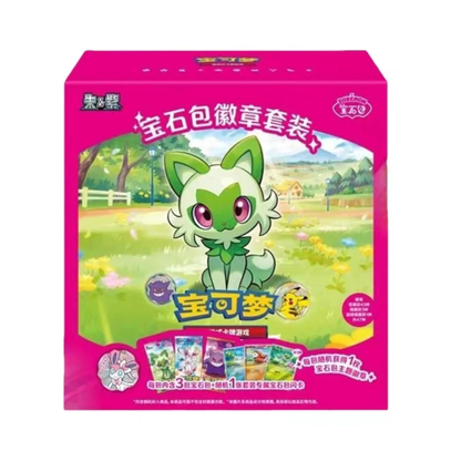 Pokemon TCG Chinese Gem Badge Pack sealed case containing 12 sets