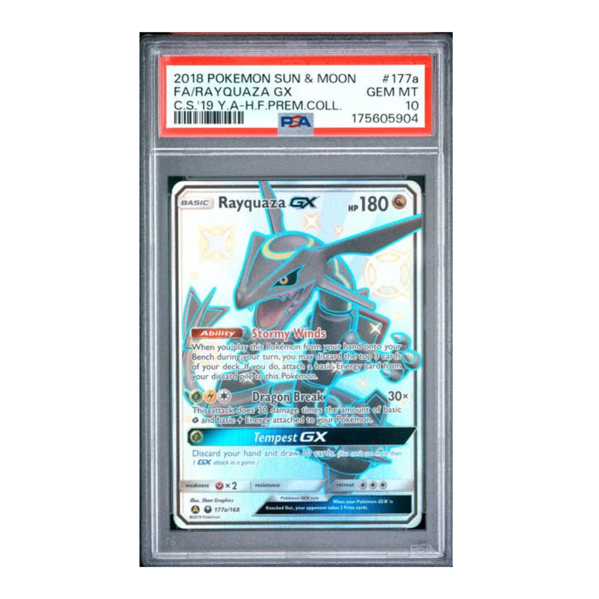 Pokemon Rayquaza/Sol/Lun HFPC PSA 10 Seq