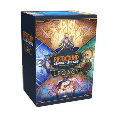 Riftbound League of Legends TCG Legacy Vault Set 6 Bundle, 6 Booster Packs, 36 Basic Runes, Full-Art Foil Promo Tokens and Reusable Storage Box (PREORDER - Release Date January 29, 2027)