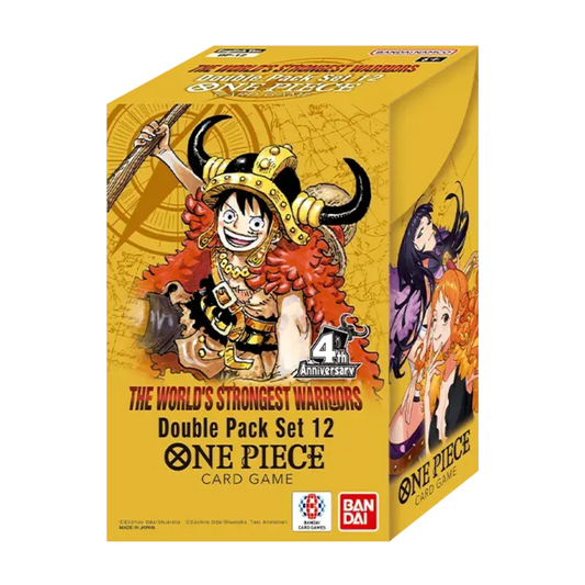 One Piece Card Game OP-17 Double Pack Set 12 The Worlds Strongest Warriors 4th Anniversary