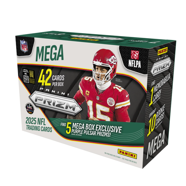 Panini 2025 Prizm Football Mega Box NFL trading cards