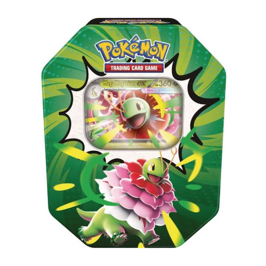 Pokemon TCG Ascended Heroes Mega Meganium EX Tin Pokemon trading card product