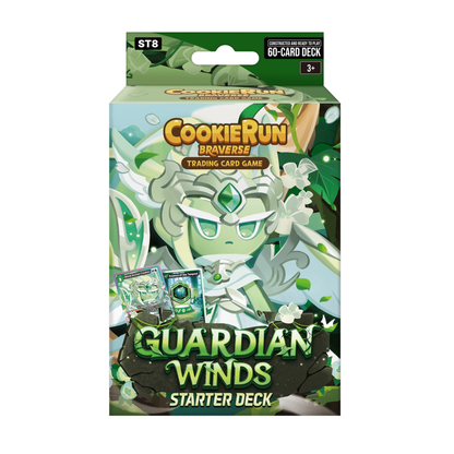 CookieRun Braverse TCG ST-08 Guardian Winds Green Starter Deck with 60 trading cards