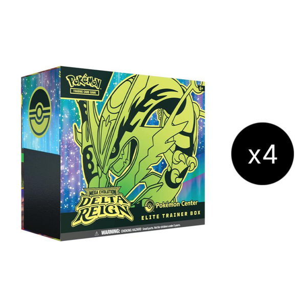 Pokémon TCG: ME06 Delta Reign Pokémon Center Elite Trainer Box Case Exclusive (4 ETBs Sealed) (PREORDER - Release Date November 06, 2026)