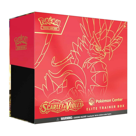 Pokemon TCG Scarlet and Violet Pokemon Center Elite Trainer Box Red sealed box