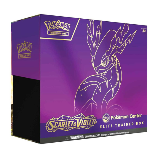 Pokemon TCG Scarlet and Violet Pokemon Center Elite Trainer Box Purple sealed box