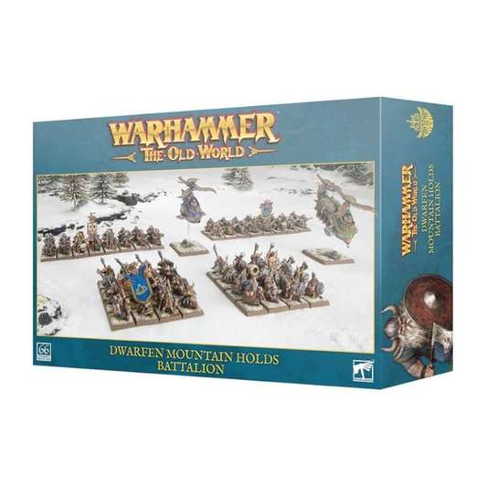 Warhammer The Old World Dwarfen Mountain Holds Battalion miniature army box set