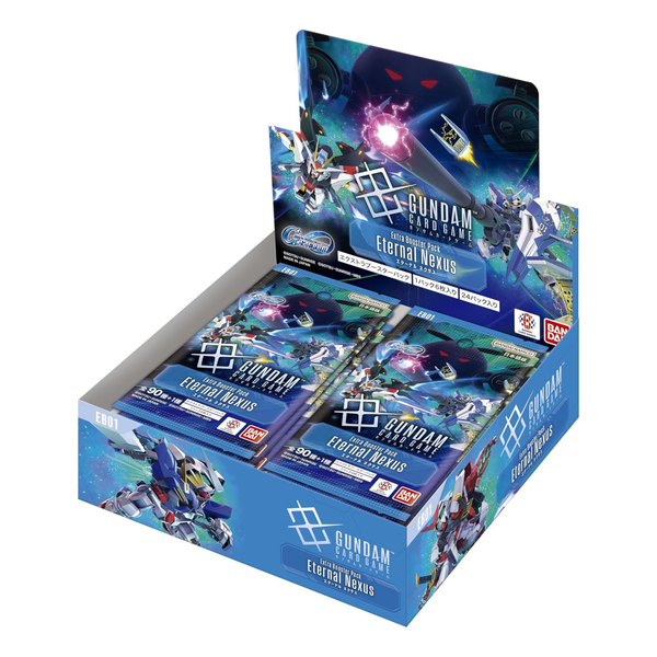 Gundam Card Game EB01 Eternal Nexus Booster Box sealed display