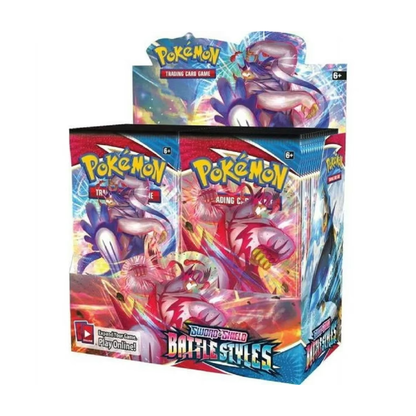 Pokemon TCG Sword and Shield Battle Styles Booster Box sealed display box