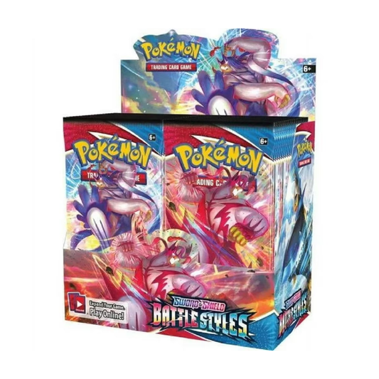 Pokemon TCG Sword and Shield Battle Styles Booster Box sealed display box