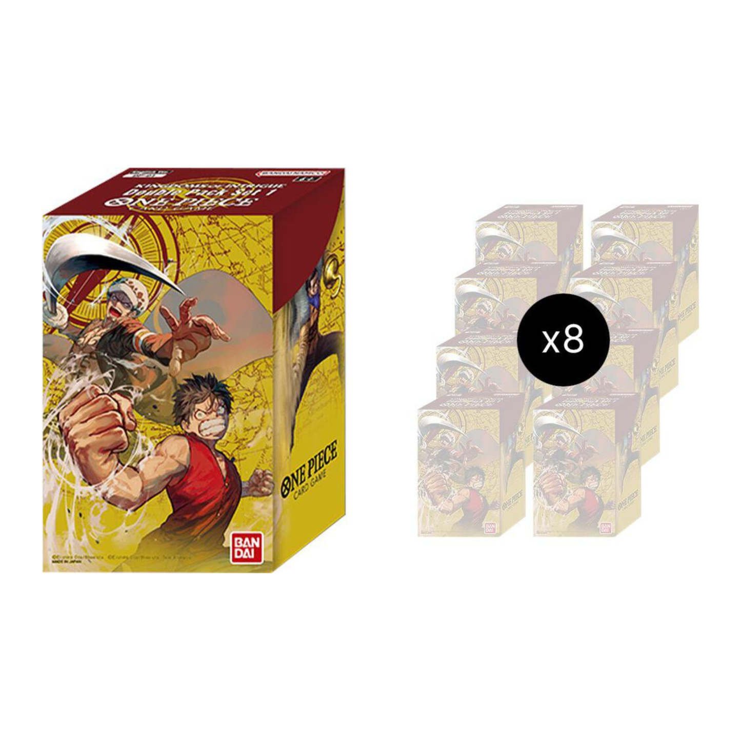 Bandai One Piece Card Game OP-04 Double Pack Case sealed display case