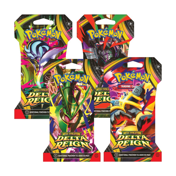 Pokemon TCG ME06 Mega Evolution Delta Reign Sleeved Booster Art Set 4 Packs (PREORDER - Release Date November 06, 2026)
