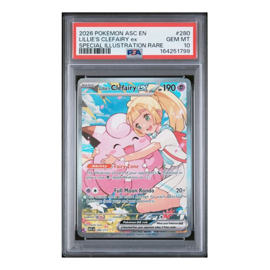 Pokemon Lillie's Clefairy PSA 10 graded trading card