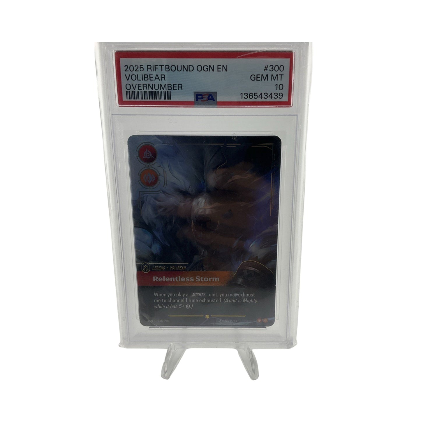 Riftbound Orgins Volibear Overnumber Alt Art PSA 10 Gem Mint League Of Legends