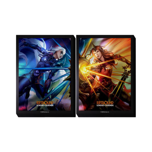 Riftbound League of Legends Diana vs. Leona trading card sleeves