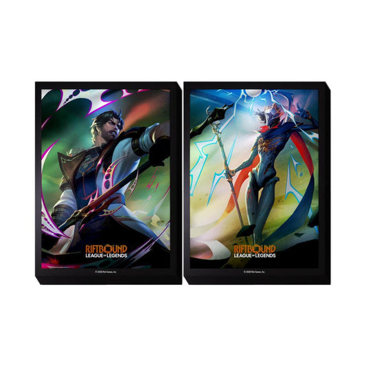 Riftbound League of Legends Jayce vs. Viktor trading card sleeves