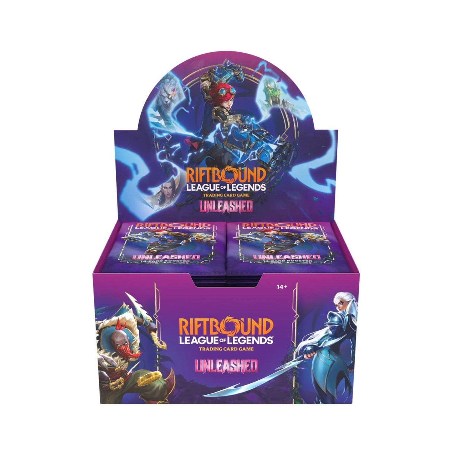 Riftbound: League of Legends TCG Unleashed Booster Box 24 Packs, 14 COLLECTION REALM Riftbound: League of Legends TCG Unleashed Booster Box 24 Packs, 14 COLLECTION REALM