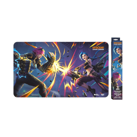 Riftbound League of Legends TCG Vi vs. Jinx Playmat Official Trading Card Game Accessory
