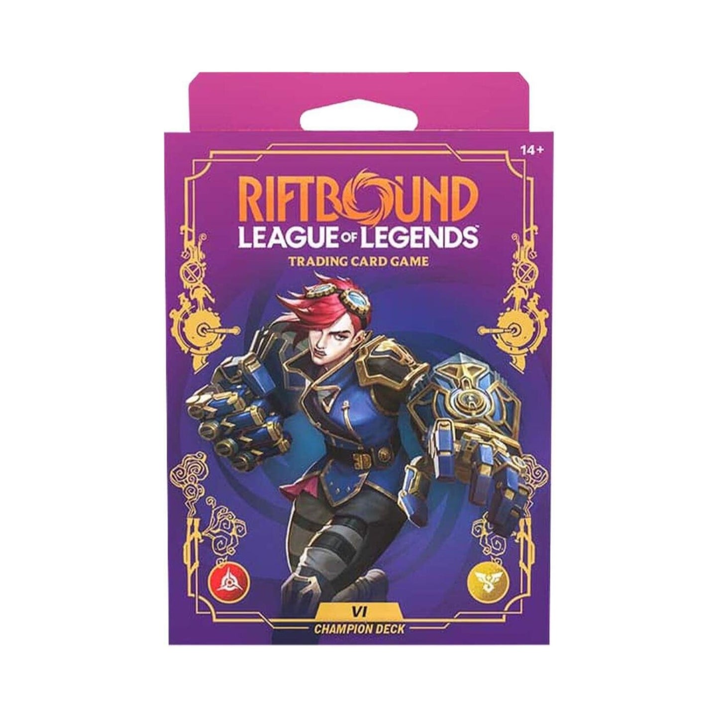 Riftbound: League of Legends TCG Unleashed Champion Deck – Vi, Ready-to-Play 56-Card Preconstructed Deck with Booster Pack, Playmat, Deck Box & Rulebook, Strategy Card Game (PRE-ORDER MAY)