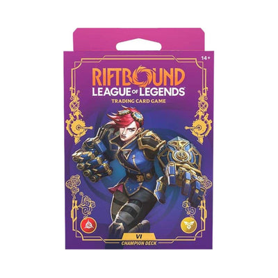 Riftbound: League of Legends TCG Unleashed Champion Deck – Vi, Ready-to-Play 56-Card Preconstructed Deck with Booster Pack, Playmat, Deck Box & Rulebook, Strategy Card Game (PRE-ORDER MAY)
