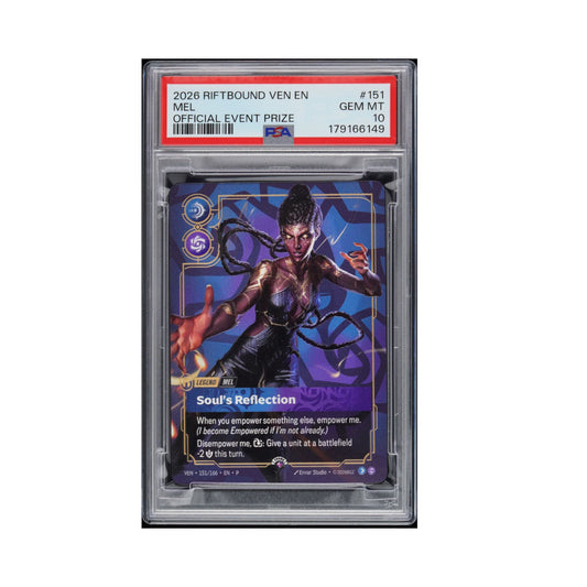 Riftbound Mel Soul's Reflection Metal Prize Wall promotional card graded PSA Gem Mint 10