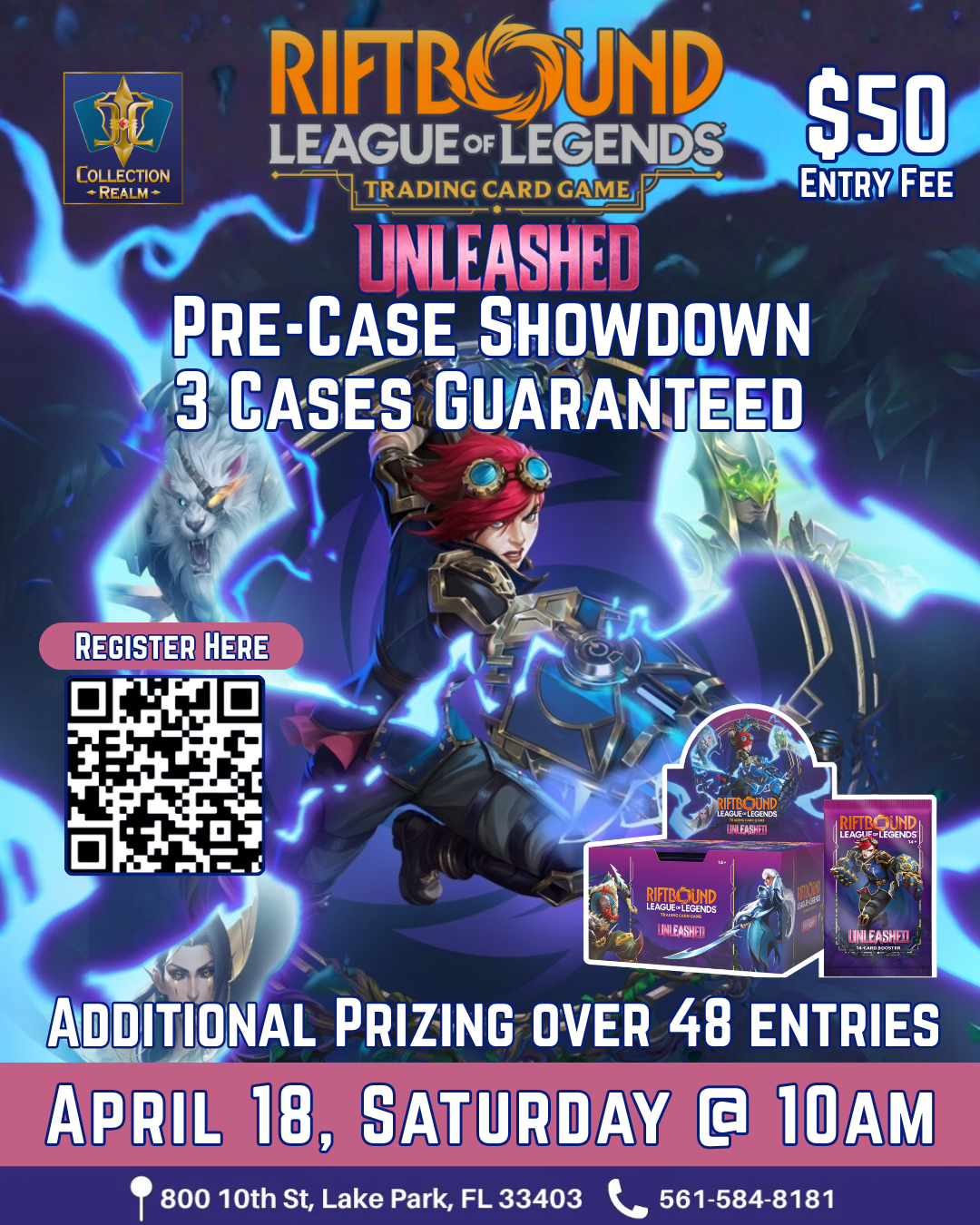 Riftbound League of Legends TCG Unleashed Pre-Case Showdown Tournament – April 18, Saturday 10AM