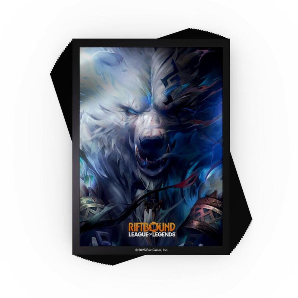 Riftbound League of Legends Volibear Card Sleeves Pack of 100 Gloss Fi
