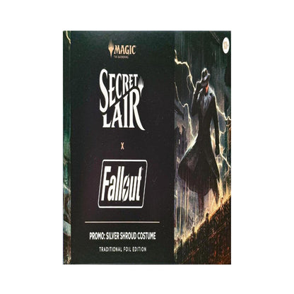 Magic The Gathering Secret Lair x Fallout Promo Silver Shroud Costume Edition sealed