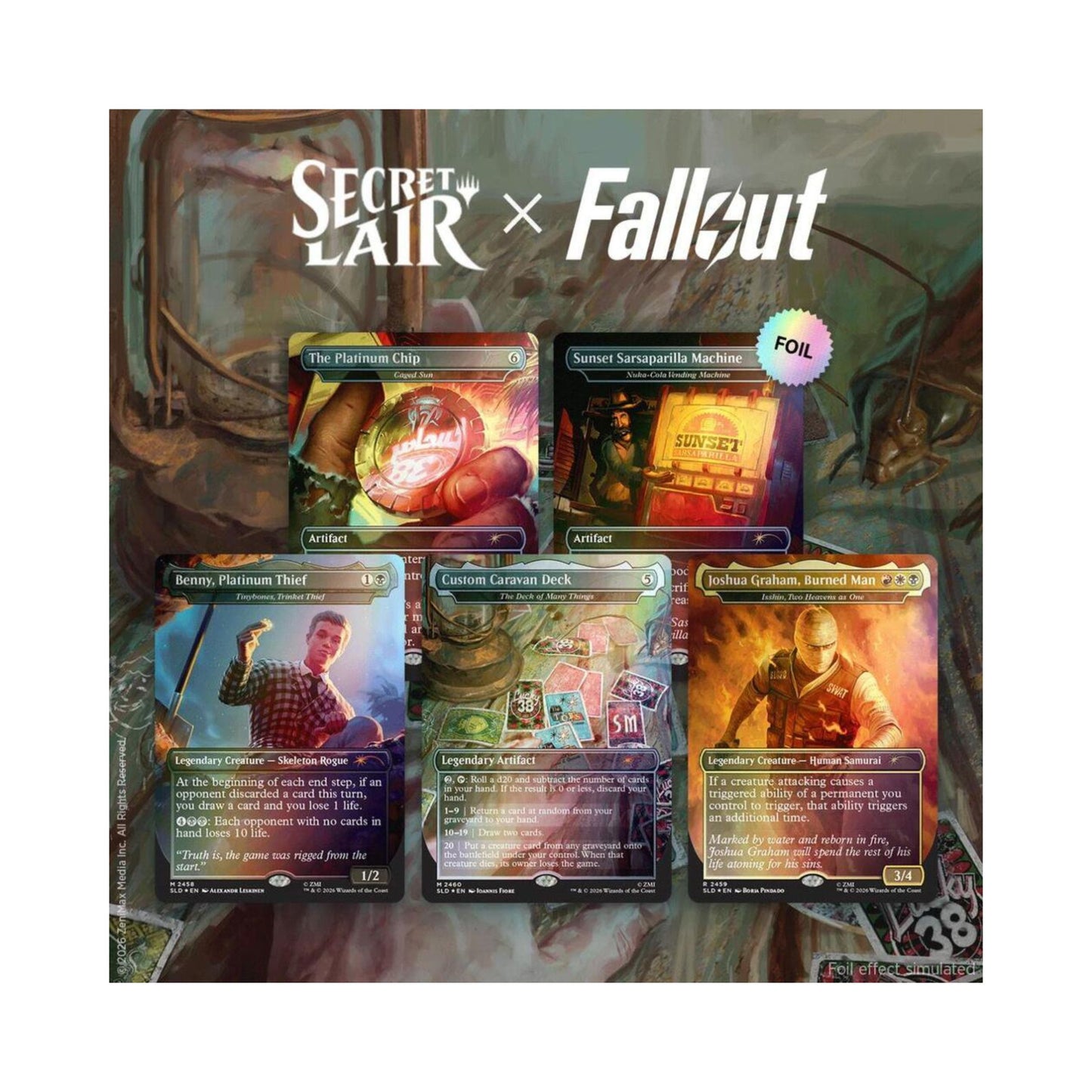 Magic The Gathering Secret Lair x Fallout Welcome to New Vegas sealed