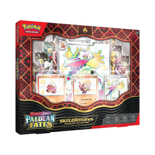 Pokémon TCG Scarlet and Violet Paldean Fates Skeledirge ex Premium Collection