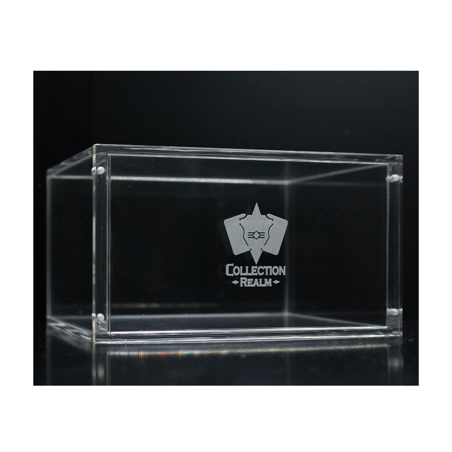 Pokémon Booster Box Acrylic Display Case by Collection Realm – Stackable Clear Acrylic Protector with Magnetic Lid, UV Protection, Dust & Moisture Resistant for Collectors - 5-Pack