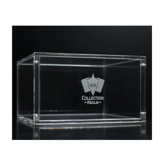 Pokémon Booster Box Acrylic Display Case by Collection Realm – Stackable Clear Acrylic Protector with Magnetic Lid, UV Protection, Dust & Moisture Resistant for Collectors, 1-Pack (PRE-ORDER JULY 2026)