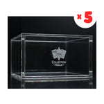 Pokémon Booster Box Acrylic Display Case by Collection Realm – Stackable Clear Acrylic Protector with Magnetic Lid, UV Protection, Dust & Moisture Resistant for Collectors - 5-Pack (PRE-ORDER JULY 2026)