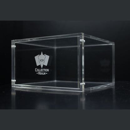 Pokémon Booster Box Acrylic Display Case by Collection Realm – Stackable Clear Acrylic Protector with Magnetic Lid, UV Protection, Dust & Moisture Resistant for Collectors - 5-Pack