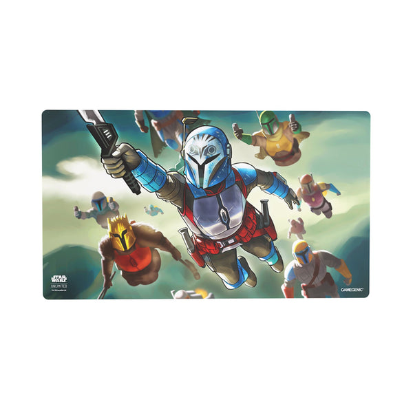 Star Wars Game Mat featuring Bo Katan Kryze with themed Star Wars artwork